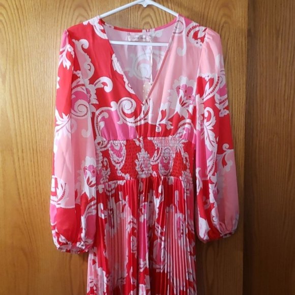 Traffic People Paisley Printed Aurora Midi Dress. Paisley. Damask. Medium/Large. - Picture 7 of 14